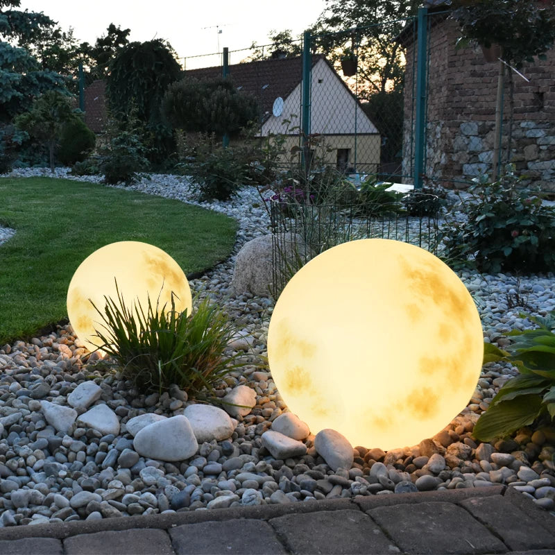 Solar LED Moon Garden Light – Outdoor Waterproof Moon Lamp