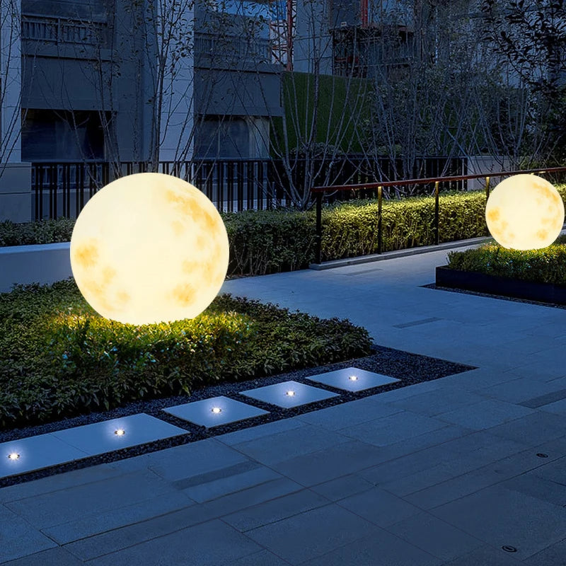 Solar LED Moon Garden Light – Outdoor Waterproof Moon Lamp