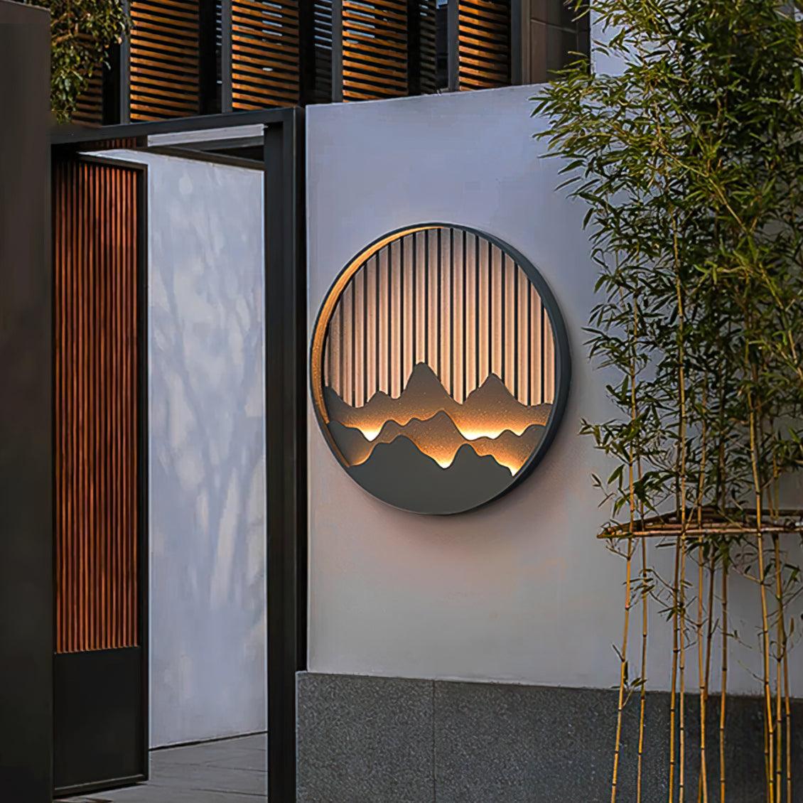LED Outdoor Wall Light – Mountain Modern Exterior Wall Lamp