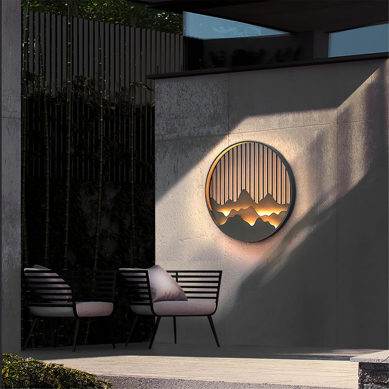 LED Outdoor Wall Light – Mountain Modern Exterior Wall Lamp