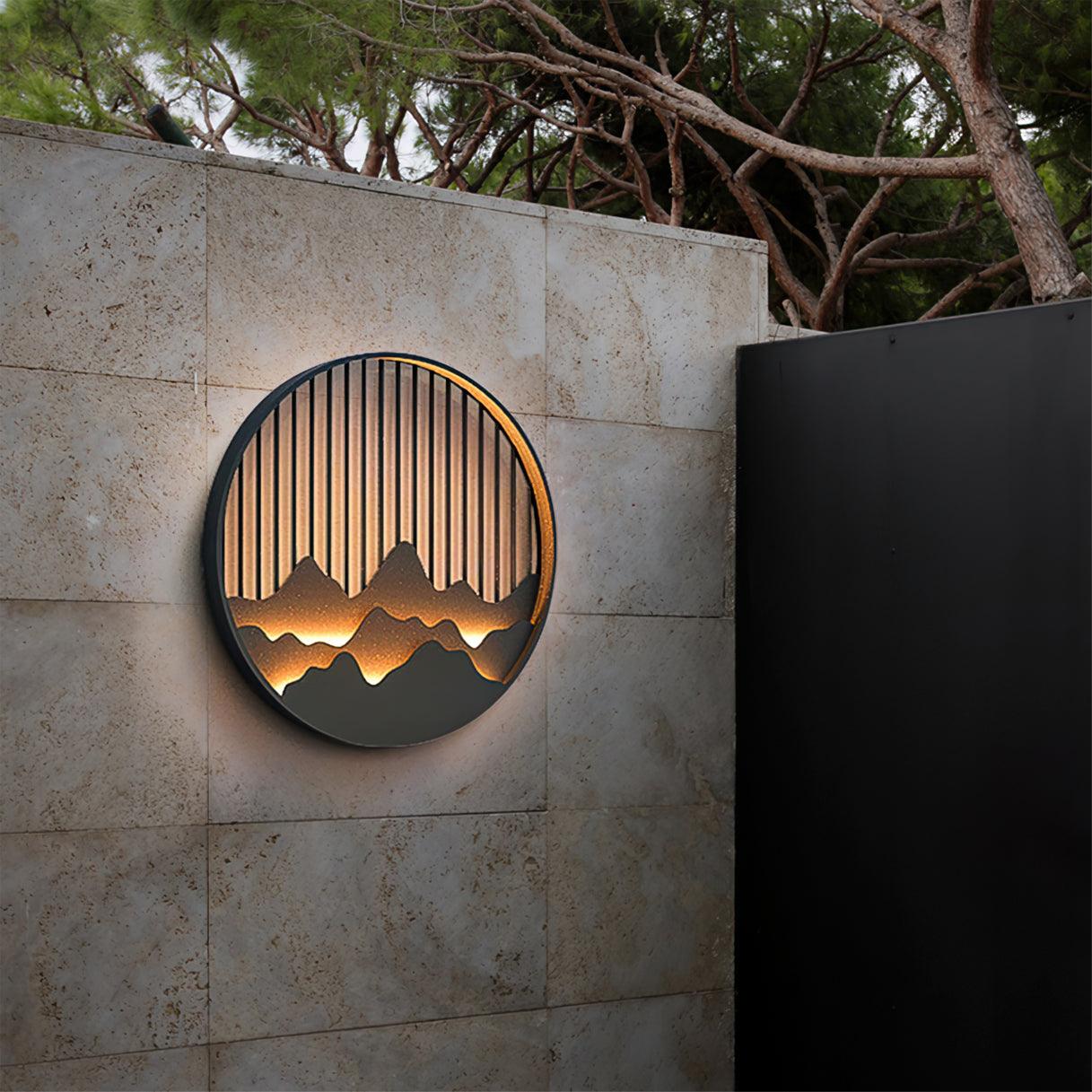 LED Outdoor Wall Light – Mountain Modern Exterior Wall Lamp