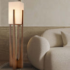 Japanese Wooden Walnut Floor Lamp – Modern LED Standing Lamp